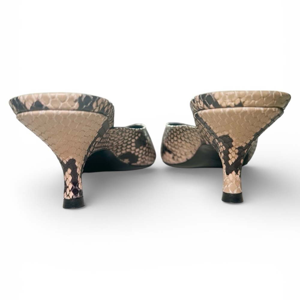 Versace Python Mule Kitten Heels - image 3